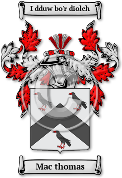 Mac thomas Family Crest Download (jpg) Legacy Series - 150 DPI
